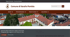 Desktop Screenshot of comune.varallopombia.no.it